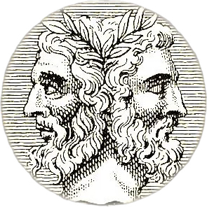 PSYCHOLOOG Hugo M Schlemper AMSTERDAM Janus symbol - the official logo of psychologist Hugo M Schlemper in Amsterdam
